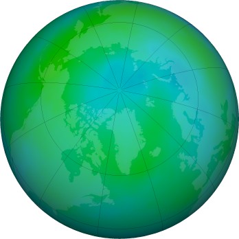 Arctic ozone map for 2023-09